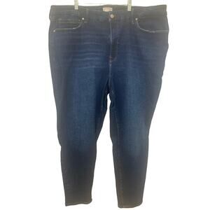 Good American Jeans 28-32 Blue Good Legs High Rise Straight Stretch Dark NWOT